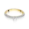 Złoty Pierścionek 585 z diamentem brylant 0,36ct