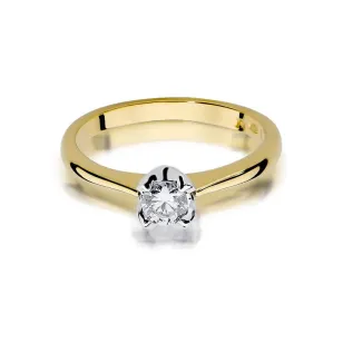 Złoty pierścionek z diamentem EY-47 0,30ct