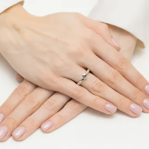 Gold Diamant Ring EY-45 0.10ct | ergold