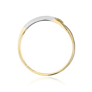 Złoty Pierścionek 585 Brylant 0,04ct certyfikat