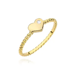 Gold Diamant Ring EY-45 0.10ct | ergold