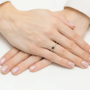 Gold Diamant Ring EY-45 0.10ct | ergold