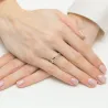 Złoty Pierścionek 585 Z Diamentami 0,15ct certyfikat