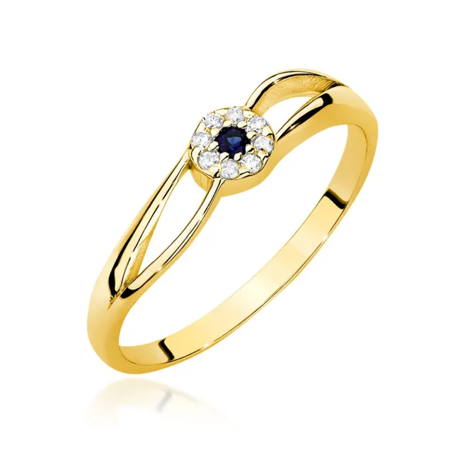 Gold Diamant Ring EY-45 0.10ct | ergold