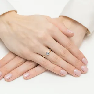 Gold Diamant Ring EY-45 0.10ct | ergold
