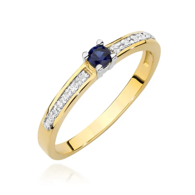 Gold Diamant Ring EY-45 0.10ct | ergold