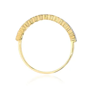 Złoty Pierścionek 585 Brylant Diament 0,13ct Certyfikat