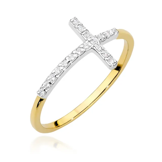 Gold Diamant Ring EY-45 0.10ct | ergold