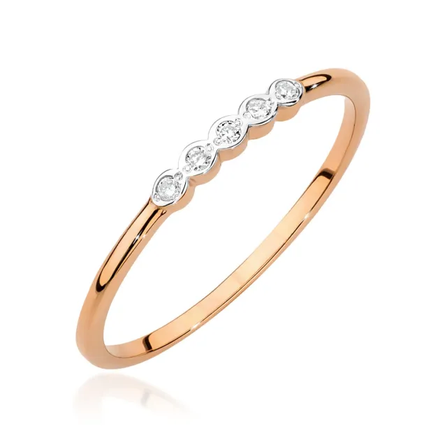 Gold Diamant Ring EY-45 0.10ct | ergold