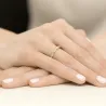 Złoty Pierścionek 585 Brylant Diamenty 0,13ct Certyfikat