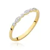 Złoty Pierścionek 585 Brylant Diamenty 0,05ct