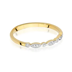Złoty Pierścionek 585 Brylant Diamenty 0,05ct