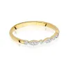 Złoty Pierścionek 585 Brylant Diamenty 0,05ct