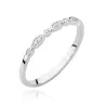 Złoty Pierścionek 585 Białe Złoto Brylant Diamenty 0,05ct