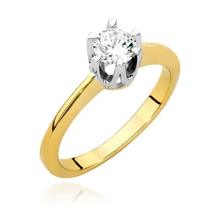 Pierścionek zaręczynowy z diamentem 0,50ct