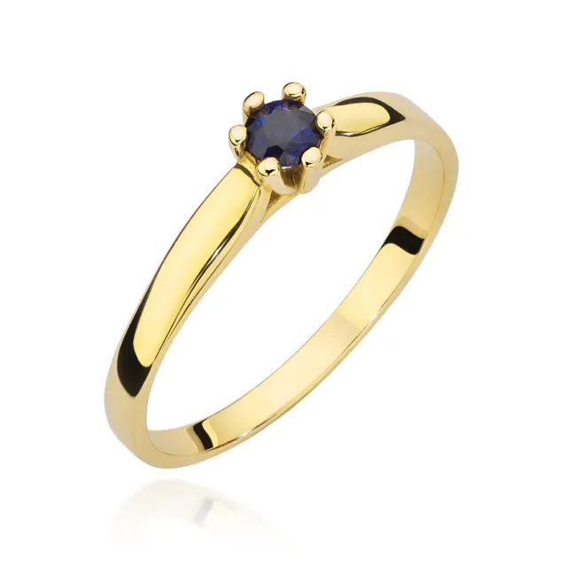 Pierścionek z szafirem 0,15ct