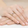 Pierścionek z szafirem 0,15ct