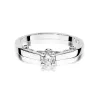 Pierścionek 585 białe złoto brylant 0,28ct