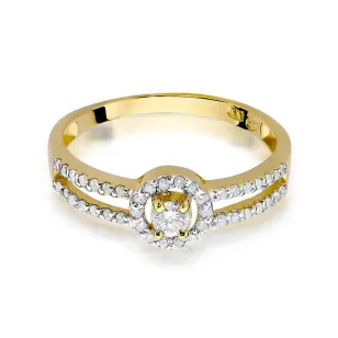 Złoty pierścionek z diamentem EY-272 0,31ct