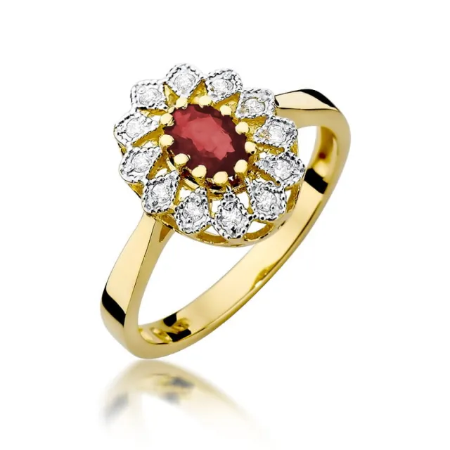 Gold Diamant Ring EY-45 0.10ct | ergold