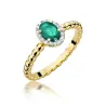 Złoty Pierścionek ze szmaragdem 0,40ct