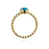 Pierścionek topaz złoty 0,50ct
