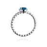 Topaz pierścionek z białego złota 0,50ct