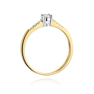 Pierścionek zaręczynowy z diamentem 0,22ct