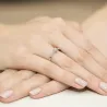 Pierścionek zaręczynowy z diamentem 0,22ct