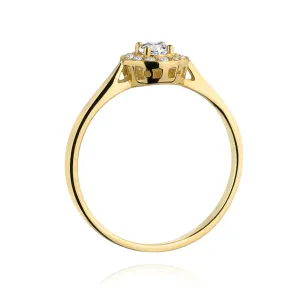 Gold Diamant Ring EY-45 0.10ct | ergold