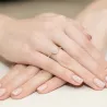 Złoty Pierścionek 585 Diamenty Brylant 0,25ct