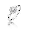 Pierścionek złoty 585 brylanty 0,25ct