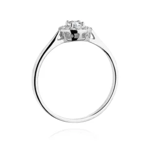Pierścionek złoty 585 brylanty 0,25ct