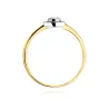 Złoty Pierścionek 585 Brylanty 0,21ct