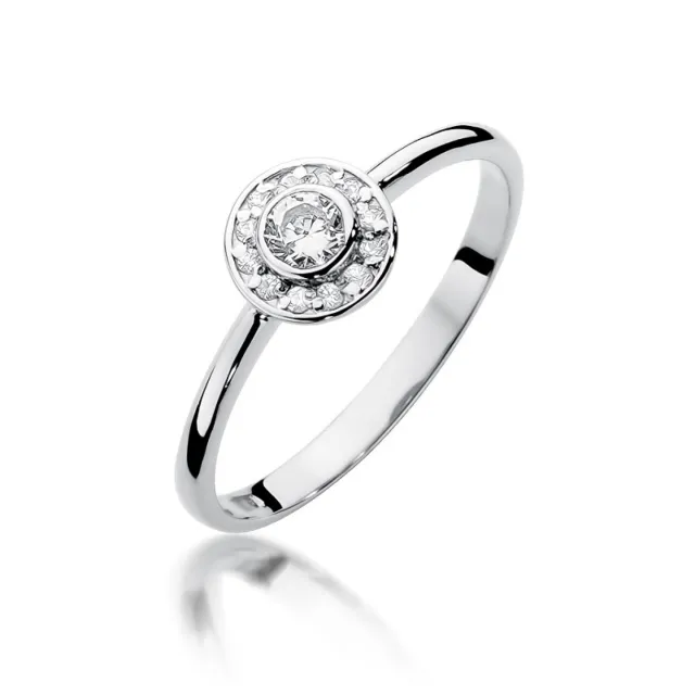Gold Diamant Ring EY-45 0.10ct | ergold