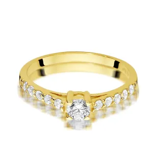Pierścionek 585 brylanty 0,60ct certyfikat