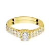 Pierścionek 585 brylanty 0,60ct certyfikat