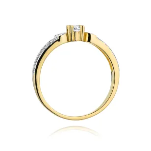 Gold Diamant Ring EY-45 0.10ct | ergold