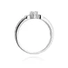 Złoty Pierścionek 585 Białe Złoto Brylanty 0,13ct