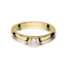 Złoty Pierścionek 585 z diamentem brylant 0,15ct