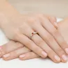 Pierścionek z rubin złoty 0,15ct