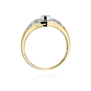 Gold Diamant Ring EY-45 0.10ct | ergold