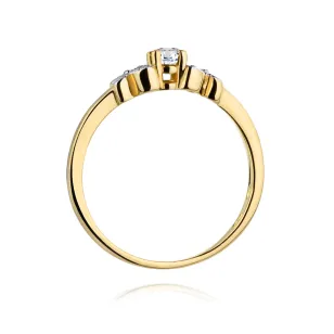 Gold Diamant Ring EY-45 0.10ct | ergold