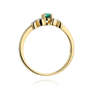 Gold Diamant Ring EY-45 0.10ct | ergold