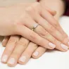 Pierścionek obrączka z diamentami 0,20ct