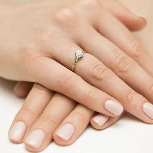 Gold Diamant Ring EY-45 0.10ct | ergold