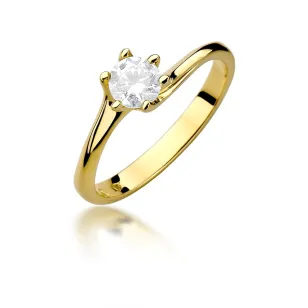 Pierścionek z diamentem 0,50ct