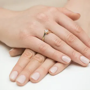 Pierścionek z diamentem 0,50ct