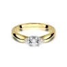Złoty Pierścionek 585 Brylant Diamenty 0,13ct