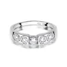 Złoty pierścionek 585 białe złoto brylanty 0,35ct
